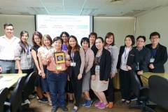 Thailand Group A   gave present to the lecturer